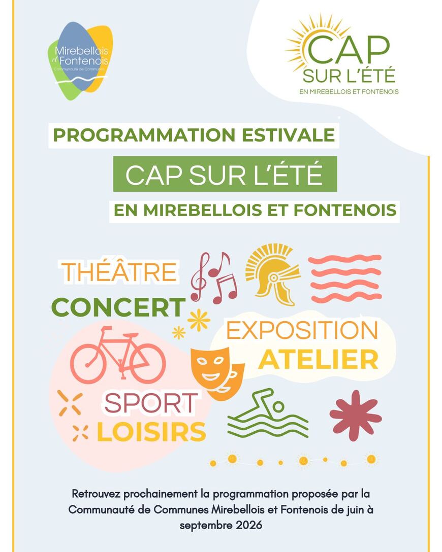 ANNONCE - Programmation estivale Cap sur l'Eté !