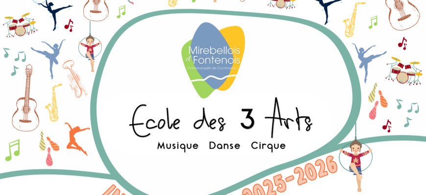 INSCRIPTIONS RENTRÉE ECOLE DES 3 ARTS